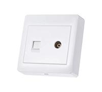 N/D. Tipo de la banda 86 de doble placa de pared de toma de antena del sistema RJ45 TV del montaje.