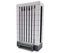 N Escala Edificio 1:150 Tren Ferrocarril Moderno Alto Negocio Edificios Corporativos Casa de Oficina Ensamblado Arquitectónico para Modelo Tren Diseño