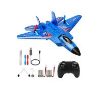 (N F22 AZUL 2 Batería) Avión RC F22 raptor Helicóptero Avión de control remoto 2.4G Avión de control
