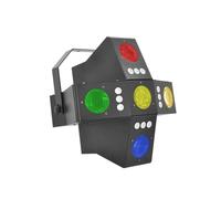 N-Gear DB-43 Luces Discoteca LED Efecto Derby y Estroboscopio 2en1 Activado por Sonido Iluminación DJ Fiesta RGB Proyector Flash Escenario Bar Club Karaoke Equipo Música