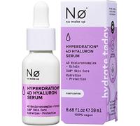 Nø Hydrate today - Serum hialurónico 4D para hiperdración y ectoína, sérum facial antiarrugas que hidrata, ácido hialurónico para pieles secas y maduras, sin perfume, vegano, 20 ml