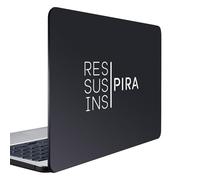 N.I.Edit.H - Adhesivo Frases y Palabras Motivadoras/Pegatina Zen/Stickers Original para Regalo/Respira, Suspira, Inspira/Vinilo decorativo equilibrio / 19.0 x 11.1 CM (Blanco)
