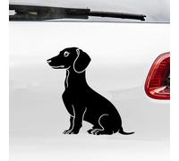 N.I.Edit.H - Pegatina Silueta Razas de Perro/Pastor Alemán, Caniche, Labrador, Golden R., Malinois, A. Stanford, Jack Russell, Bulldog Francés, Schnauzer, Teckel (Teckel)