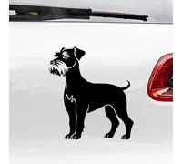 N.I.Edit.H - Pegatina Silueta Razas de Perro/Pastor Alemán, Caniche, Labrador, Golden R., Malinois, A. Stanford, Jack Russell, Bulldog Francés, Schnauzer, Teckel (Schnauzer)