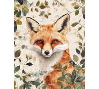 N.LANSHAN 11CT Animal Diy Kits De Bordado Punto Cruz Zorro De Anime Kit De Bordado Estampado Para Adultos,Principiantes,Proyectos De Punto De Cruz,Manualidades Hechas A Mano 60x80cm