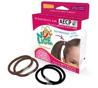 N-Lice - Coleteros Repelentes |Tratamiento para Eliminar Piojos y Liendres, 100% Natural y Efectivo con Aceites de Neem, Árbol de Té y Romero | 4 Coleteros, Marrón y Negro