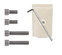 N Lot de 2+2 Vis 1/4 + cle Allen Vis américaine 2 Vis de 25 mm 25mm 1" + 2 Vis de 13mm 13 mm 1/2" Pas de Vis Standard Type Kodak pour Accessoire Photo - ADAPTOUT Marque Française