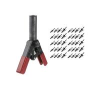 (n Negro) Pistola remachadora de plástico de 7 pulgadas, kit de remachado manual de polietileno para paneles de