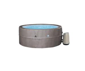N NETSPA - SPA - Vita Premium - SP-VIP160C - Inflable - 6 plazas (4 Adultos + 2 niños) - Lona de protección - Calentador - 1100 L - Manta de Piel Premium