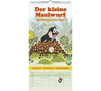 N NEUMANNVERLAGE - Der kleine Maulwurf 2026 Familienplaner, 22x45cm, Familienkalender mit 5 Spalten für Termine und Notizen, schöne Abbildungen, ... und deutsches Kalendarium: Familienplaner