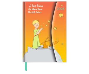 N NEUMANNVERLAGE - El Principito Diario 2025, 16 x 22 cm, calendario de bolsillo con cierre magnético y marcapáginas, bolsillo para tarjeta de visita, calendario anual y ... calendario internacional:
