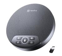 N newline Altavoz y micrófono para Conferencia, 4 micrófonos de Inteligencia Artificial, captación de Voz de 360°, Plug & Play, Altavoz Bluetooth con dongle, Cadena inalámbrica de