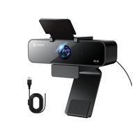 N newline Cámara Web 4k PC con micrófono con supresión de Ruido, 3 Modos AI y 2 Controles por Gestos, Gran Angular, cámara USB 4k para videoconferencia PC Mac portátil, Streaming en Directo