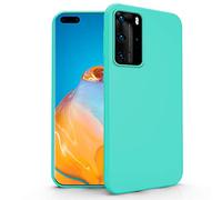 N NEWTOP Funda compatible con Huawei P40 Pro, funda en gel de silicona TPU suave, ultrafina, flexible, funda protectora trasera (turquesa)