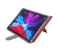N NEWTOP Funda compatible de 8" pulgadas universal funda para tablet tamaño máximo 20,5 x 13,7 cm tipo libro Flip de piel sintética magnética función atril integrada horizontal (rojo)