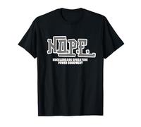 N.O.P.E. Tecnología Divertida, Mecánica, Ciencia, Gráfico Nerd Camiseta