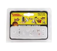 N Perros y gatos Woodland Scenics (Importación USA)