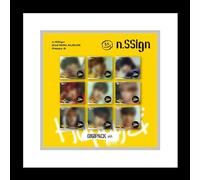 n.SSign Happy & 2nd Mini álbum de CD + póster plegable en paquete+fotobook+fotocard+pegatinas+seguimiento sellado NSSIGN (versión Digipack Robin)