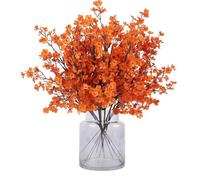 N&T NIETING Gypsophila - 12 flores artificiales para bebé, Gypsophila, flores artificiales para manualidades, ramo de boda, centros de mesa, arreglos florales (naranja)