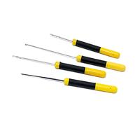n-Tackle Juego de Agujas para boilie, 4 Piezas, Aguja para boilie, Aguja de Cebo, Juego para Peces Depredadores, Pesca de Carpas, Amarillo, Universal