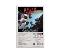 N.W.A Straight Outta Compton - Póster artístico sobre lienzo, decoración de pared, hogar, dormitorio, estética, pintor, sala de estar, decoración de pared, estilo sin marco, 40 x 60 cm