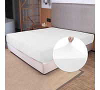 N&Y Home Sábana Bajera Ajustable tamaño King, Tejido elástico en 4 direcciones, Ajuste cómodo, sin Arrugas y se Mantiene en su Lugar, no más deslizamientos para el colchón, Suave y cómoda, Color