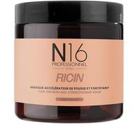 N16 Professionnel - Aceite de ricino orgánico para el cabello, acelerador del crecimiento del cabello, anticaída del cabello, certificado COSMOS Organic ECOCERT, sin sulfatos ni parabenos, marca
