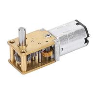 N20 DC12V 381Rpm Mini motor de engranaje de metal, CW/CCW Micro motores de ventilador eléctrico, Reducción de velocidad, Micro motor