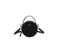 N21 Bolso negro para mujer con logotipo y forma redonda UNI, Negro , Borsa mini a mano 14x14x6,5cm primavera estate