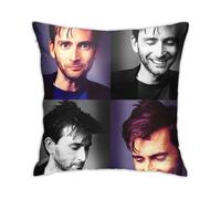 n24 David Tennant Pillow Covers Pillow Cases Soft Cushion Cover Decorative Throw Pillow Sofa Car Square Pillowcase for Home Bed Decor(18x18in) -TB3024