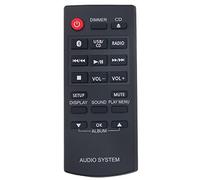 N2QAYB000984 Reemplazar el Control Remoto Adecuado Panasonic CD Stereo System SC-PM250 SA-PM250 SB-PM02 SC-PM251 SA-PM251 SC-PM600 SA-PM600 SB-PM500 SC-UX100 SA-UX100 SB-UX100 SC-HC200