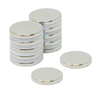N35 Magnet de Neodimio Para Artes, Manualidades, Fabricación de Modelos, Bricolaje, Pasatiempos Y Embalaje - 15mm de Diámetro x 2mm de Espesor - 1.8kg - Paquete de 10