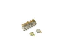N35 Neodymium Easypeel Magnet Adhesivo Para Artes, Manualidades, Fabricación de Modelos, Bricolaje, Pasatiempos Y Embalaje - 6mm de Diámetro x 1mm - 0.33kg - Norte - Paquete de 20