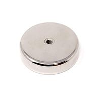 N42 Magnet de Bote de Neodimio Con Hilo Interno M8 Para Sostener, Colgar Y Mostrar Elementos - 75mm de Diámetro - 200kg de Tracción - Paquete de 1