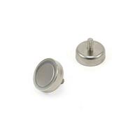N42 Magnet de Bote de Neodimio Con Perno M4 Para Artes, Manualidades, Fabricación de Modelos, Bricolaje, Pasatiempos, Oficina Y Hogar - 20mm de Diámetro x 7mm de Espesor - 15.8kg - Paquete de 20