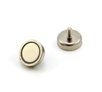 N42 Magnet de Bote de Neodimio Con Perno M5 Para Artes, Manualidades, Fabricación de Modelos, Bricolaje, Pasatiempos, Oficina Y Hogar - 25mm de Diámetro x 8mm de Espesor - 20kg - Paquete de 20
