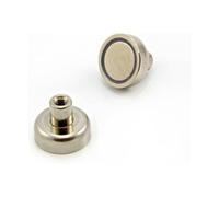 N42 Magnet de Bote de Neodimio Para Bricolaje, Ingeniería, Fabricación, Colgación Y Aplicaciones de Sostenimiento - 20mm de Diámetro x 14mm de Alto x M4 Hilo - 18.3kg