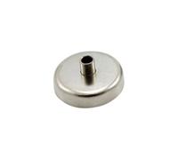 N42 Magnet de Bote de Neodimio Para Bricolaje, Ingeniería, Fabricación, Colgación Y Aplicaciones de Sostenimiento - 48mm de Diámetro x 24mm de Alto x M8 Hilo - 95kg
