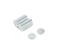 N42 Magnet de Neodimio Chapado en Zinc Para Artes, Manualidades, Fabricación de Modelos, Bricolaje Y Pasatiempos - 10mm de Diámetro x 2mm de Espesor - Paquete de 400