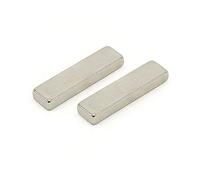 N42 Magnet de Neodimio Para Artes, Manualidades, Fabricación de Modelos, Bricolaje, Pasatiempos, Oficina Y Hogar - 40mm x 10mm x 5mm de Espesor - 8.3kg - Paquete de 2