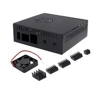N506 - Carcasa de metal para 5/5B NVMe SSD 2280 con 5 disipadores de calor de aluminio y caja de ventilador de refrigeración