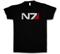 N7 Normandy Logo T-Shirt Mass Commander Shepard Cerberus Pc Game Effect T Shirt L