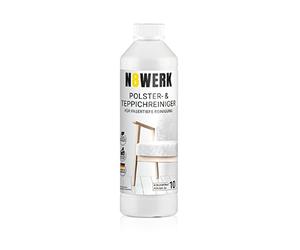 N8WERK Limpiador de tapicería y alfombras, para limpieza profunda de fibras, concentrado de 0,5 l para hasta 10 l de detergente, para alfombras, alfombras, alfombrillas
