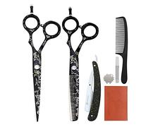 NA 5.5/6 "Asiáticas de Afeitar Scissors Peluquería Tijeras Peluquerías Salón de peluquería Scisors Profesional Planeamiento japonés Cizalla de Corte de Corte de cizallamiento (Size : 5.5 Inch)