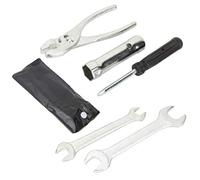 NA 6 piezas kit de herramientas de reparación de motocicleta compacto kit de motocicleta destornillador portátil alicates llave bujía mangas conjunto para motocicleta