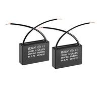 NA CBB61 Condensador Run 450 V AC 1.2uF 2 Cable condensador película polipropileno metalizado para ventilador de techo 2 piezas