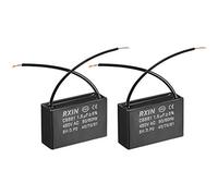 NA CBB61 Condensador Run 450 V AC 1,5 uF 2 hilos condensadores película polipropileno metalizado 2 piezas