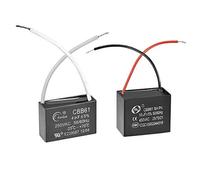 NA CBB61 Run Condensador 450 V AC 1.5uF 2 pines Condensadores de película de polipropileno metalizado para ventilador de techo 2 piezas