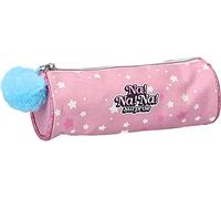na - Estuche Redondo para Escuela, Rosa, Estuche