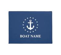 NA Felpudo Entrada casa Ancla náutica Bienvenido A Bordo Alfombrilla con Nombre de Barco rústico hogar Regalo inauguración casa